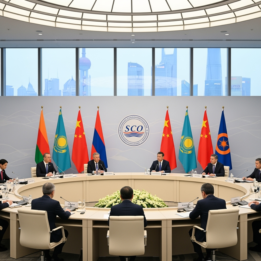 Illustration for: Shanghai Cooperation Organization Summit 2024