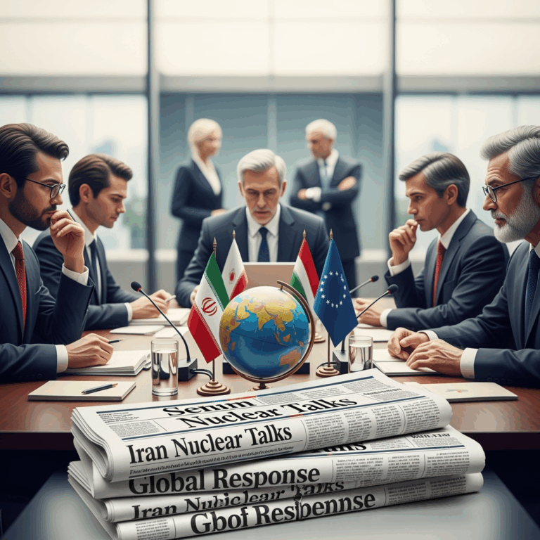 Illustration for: Sanctions on Iran: International Responses and Diplomatic Efforts