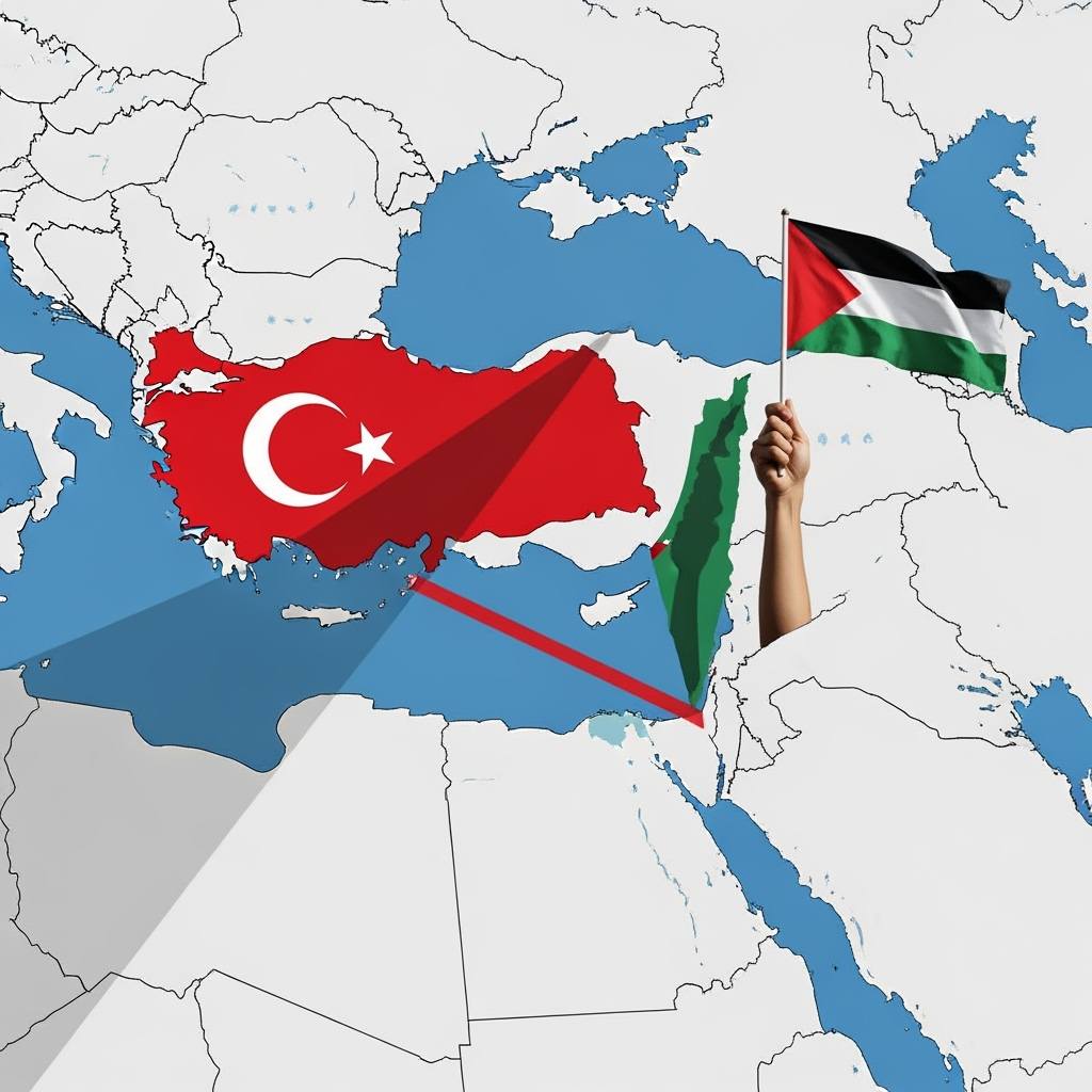 Illustration for: Turkey Cuts Trade with Israel, Supports Palestine
