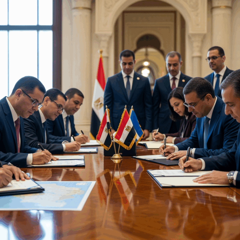 Illustration for: Egypt Signs Exploration Deals Worth Millions