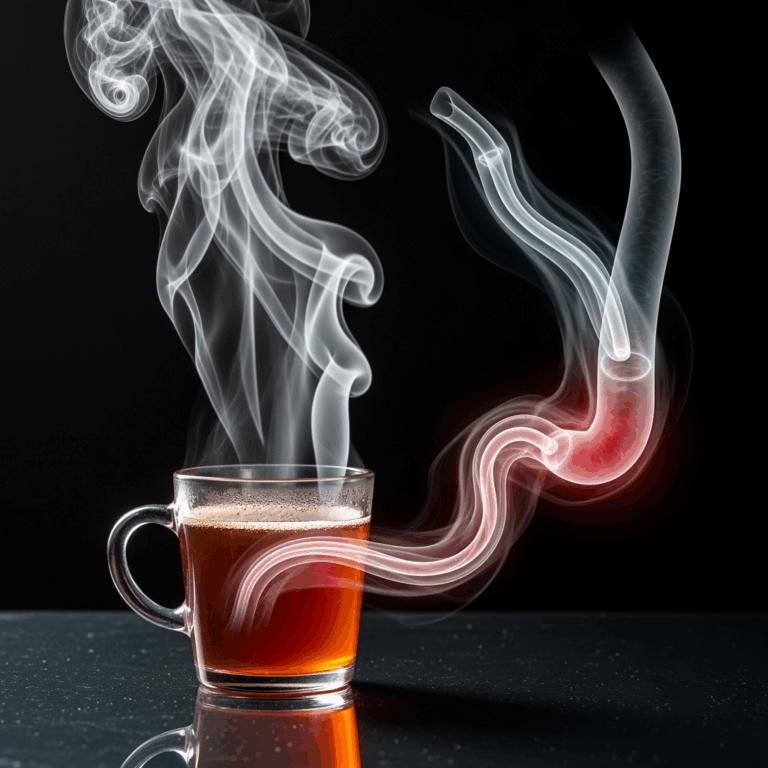 Illustration for: Hot Drinks Linked to Esophageal Cancer Risk