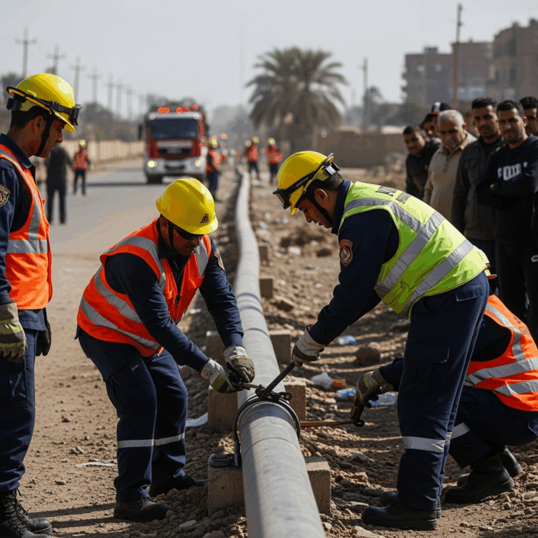 Illustration for: Gas Line Incident in Egypt: Details and Response