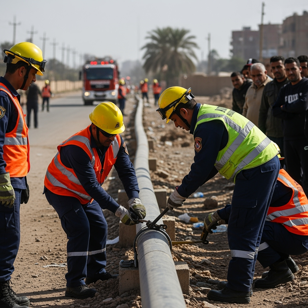 Illustration for: Gas Line Incident in Egypt: Details and Response