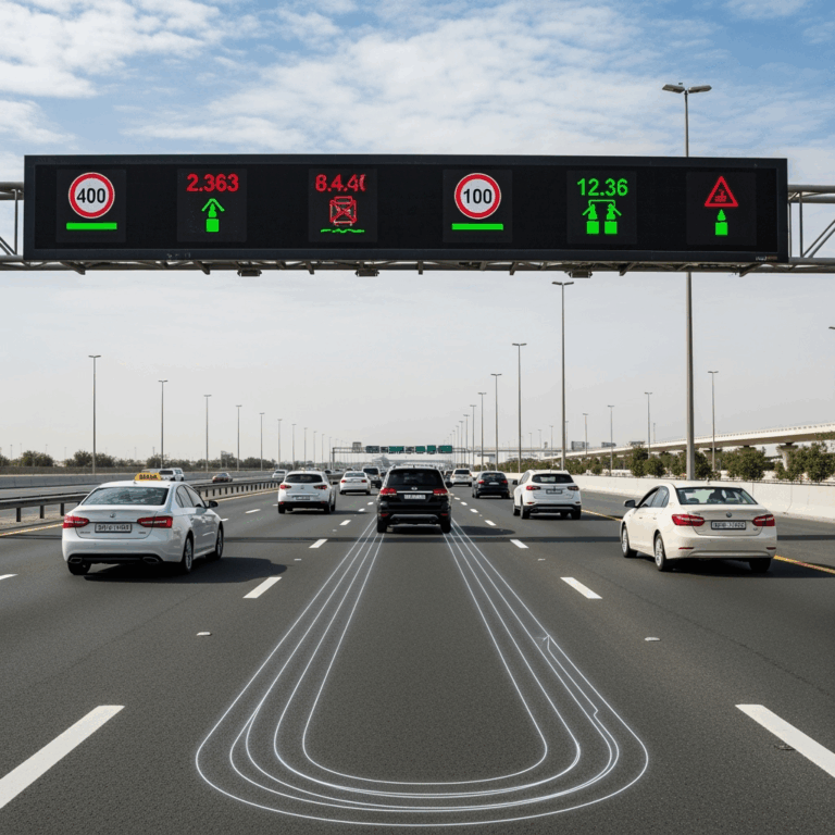 Illustration for: How Inductive Loop Sensors Improve UAE Traffic