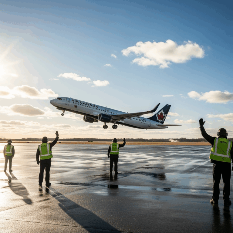 Illustration for: Air Canada Flights to Resume After Strike Ends