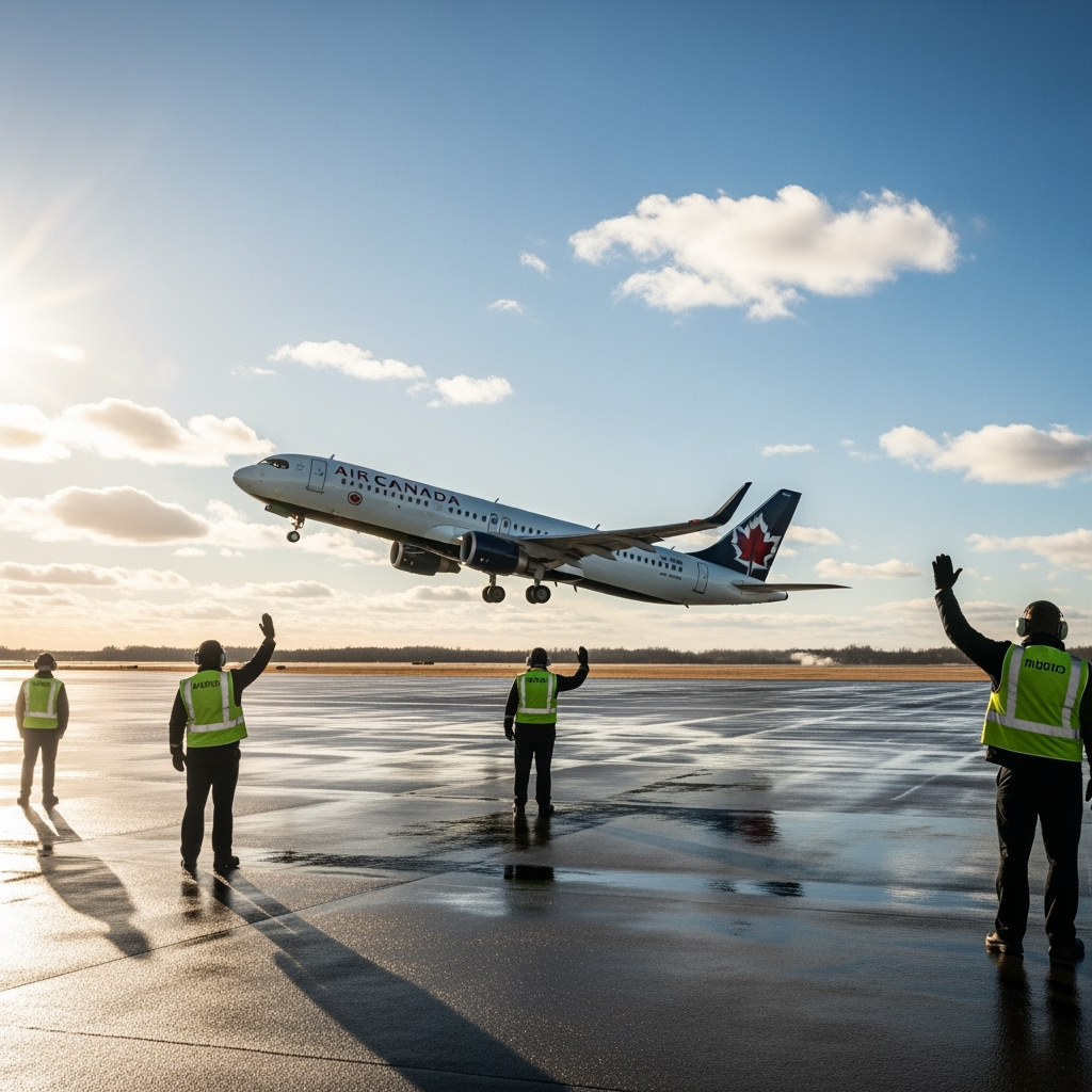 Illustration for: Air Canada Flights to Resume After Strike Ends