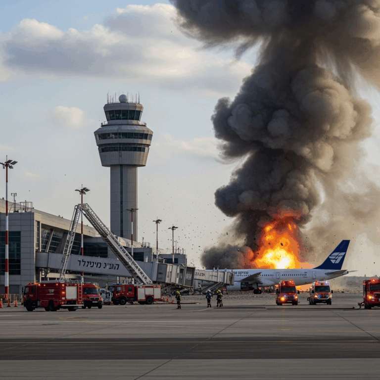 Illustration for: Ansar Allah Attacks Ben Gurion Airport