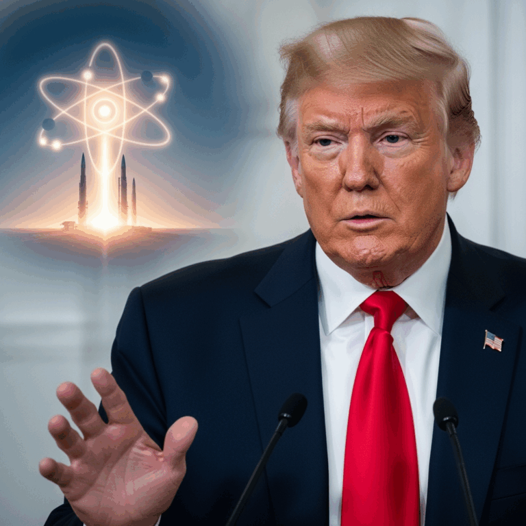 Illustration for: Trump Discusses US and Russia Nuclear Capabilities
