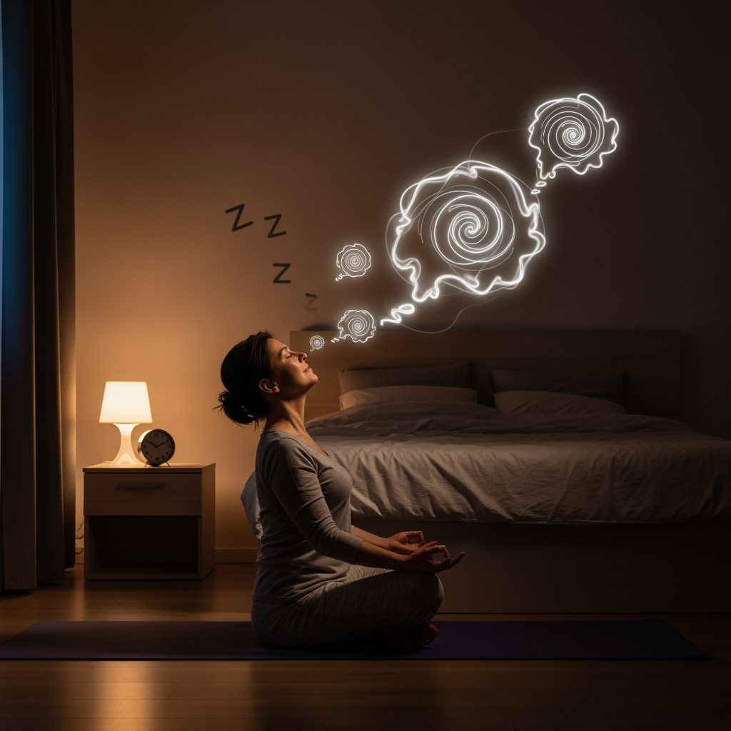 Illustration for: Yoga and Sleep: A Surprising Connection