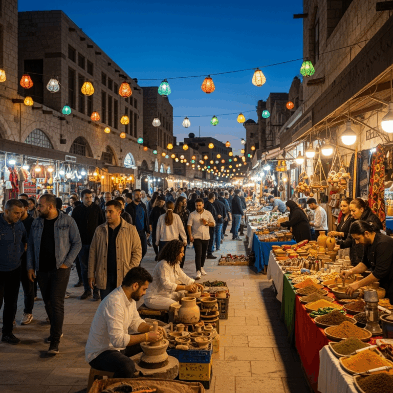 Illustration for: Festive Revitalization of Ancient Market Nights