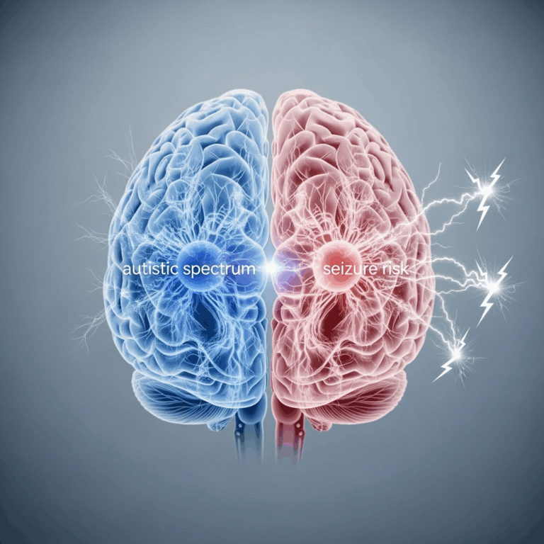 Illustration for: Study Links Autism with Seizure Risk