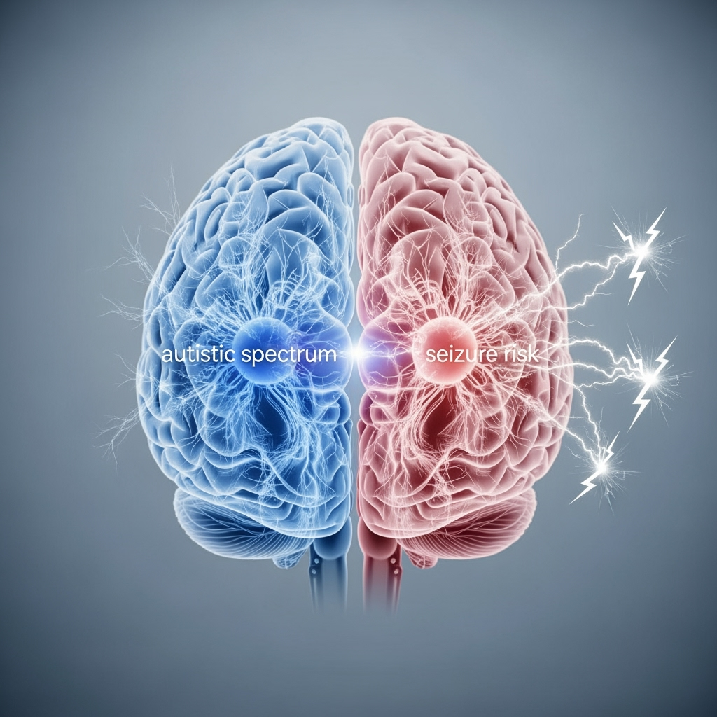 Illustration for: Study Links Autism with Seizure Risk