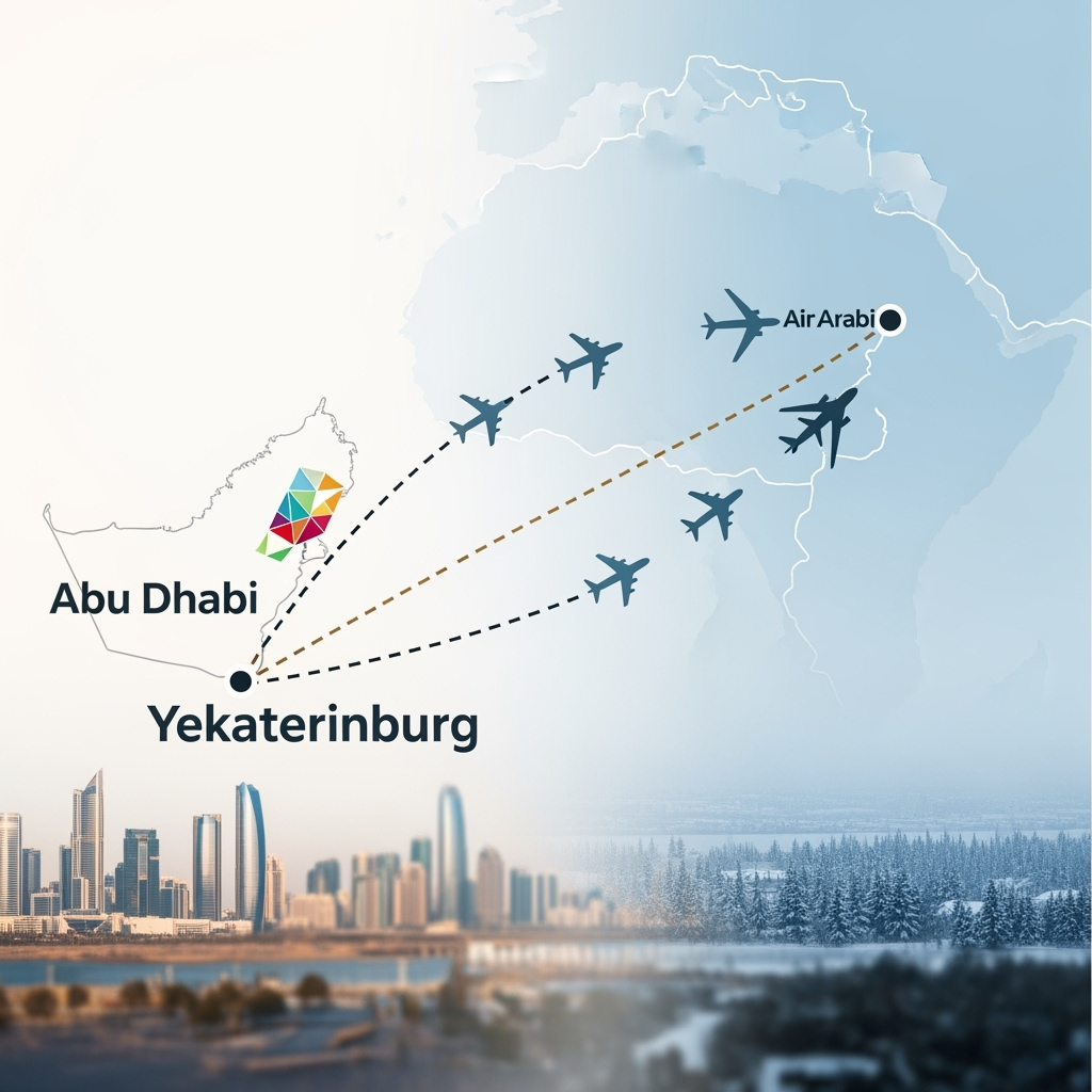 Illustration for: طيران العربية تطلق رحلات موسمية بين أبوظبي ويكاترينبورغ