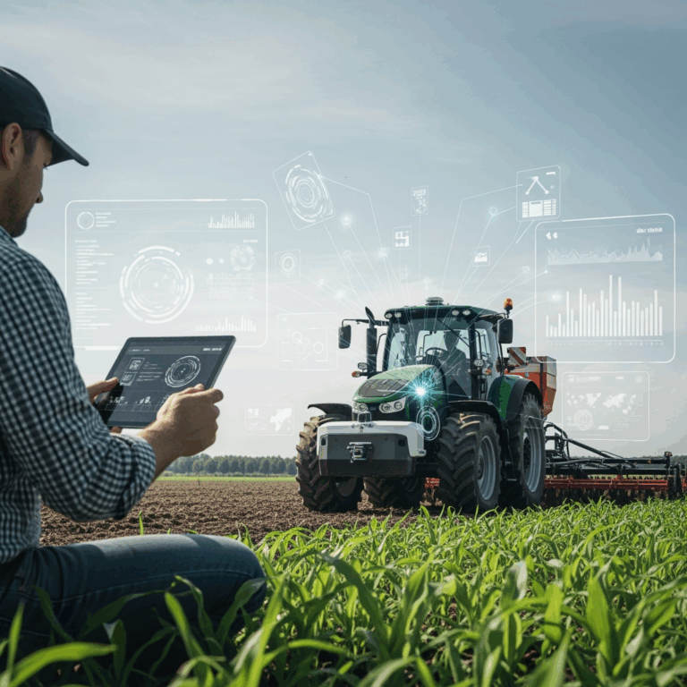 Illustration for: The Rise of AI in Agriculture