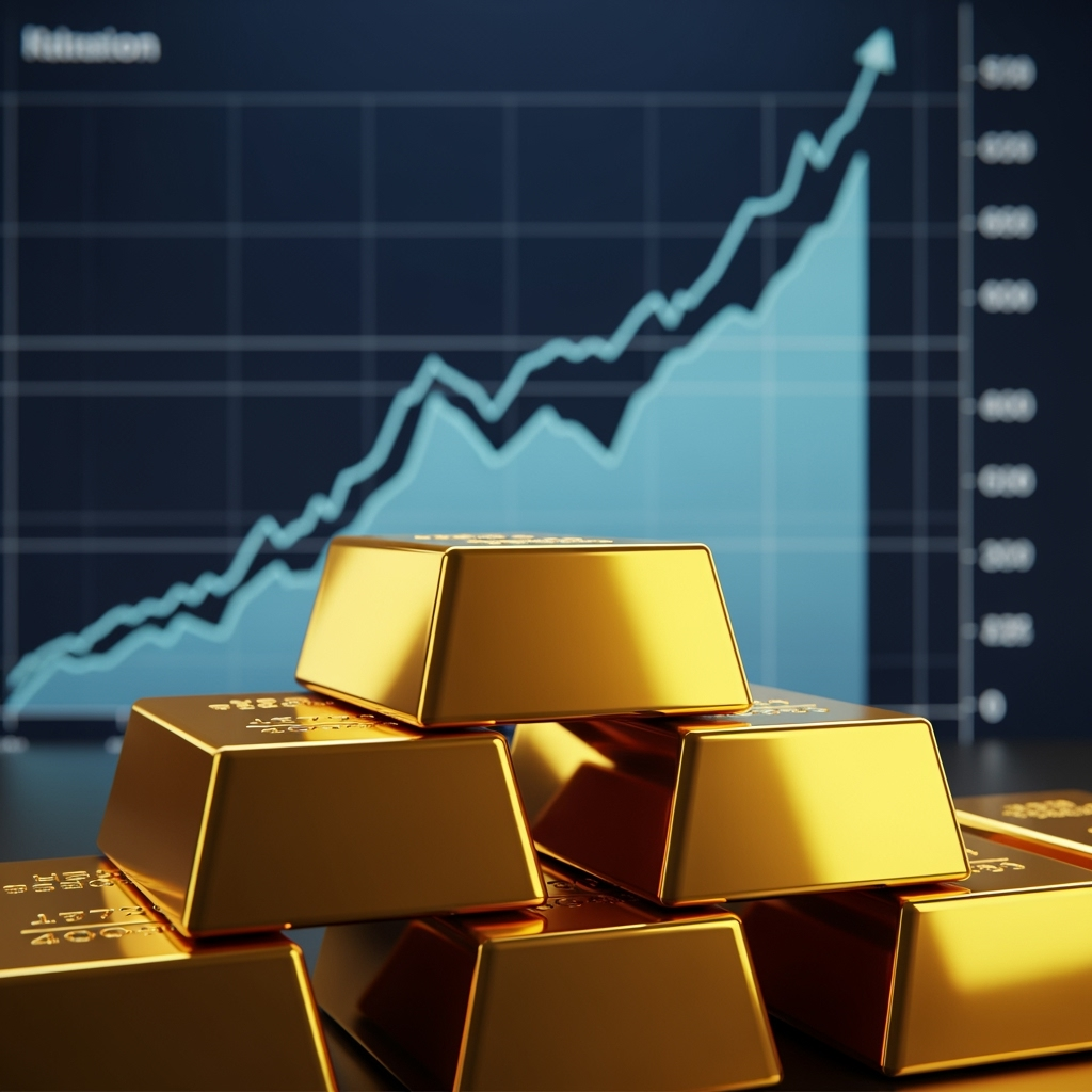 Illustration for: Gold Prices Reach Record High Amid Strong Demand