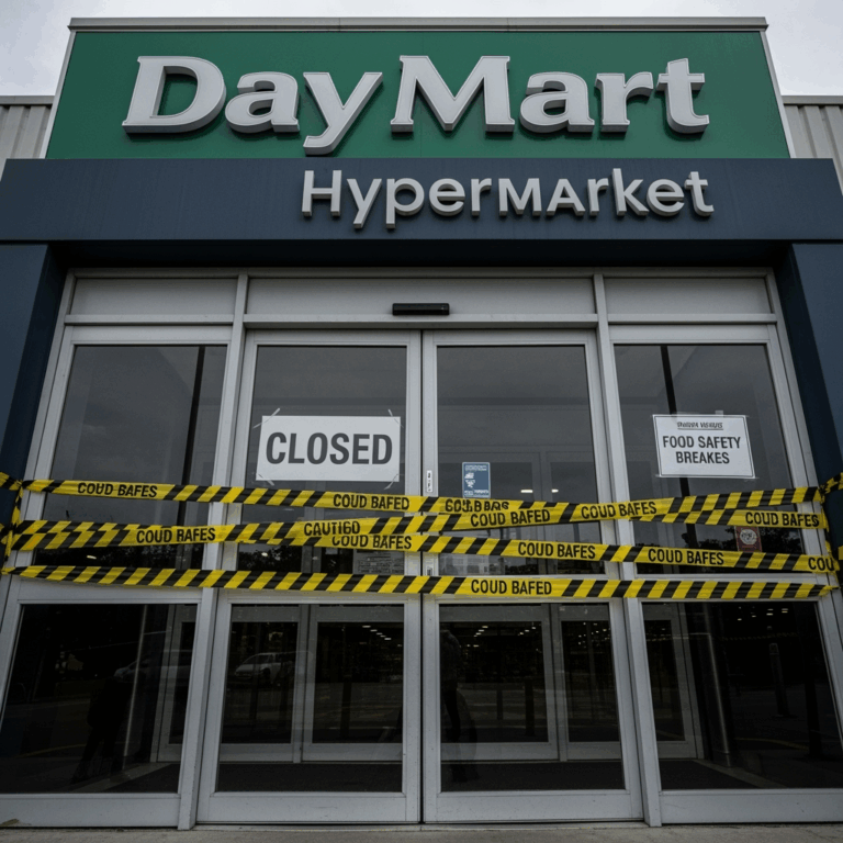 Illustration for: Day Mart Hypermarket Shut for Food Safety Breaches