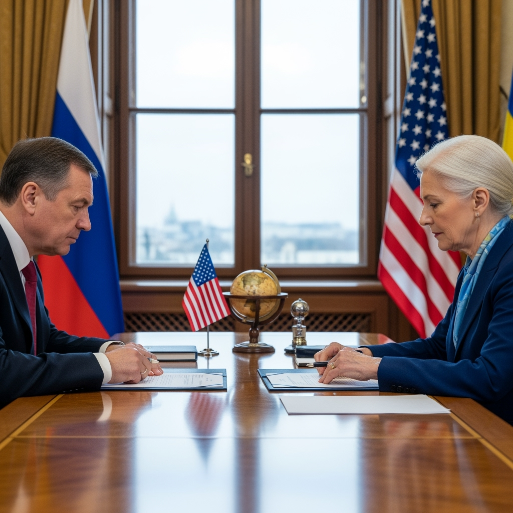 Illustration for: Russia-US High-Level Talks on Ukraine Crisis