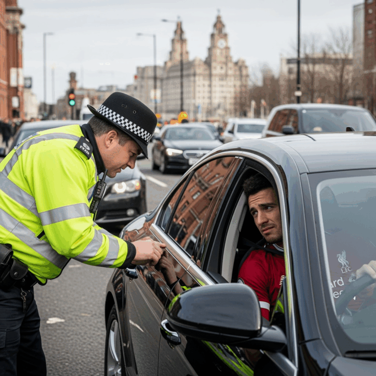 Illustration for: Liverpool Player in Traffic Law Violation