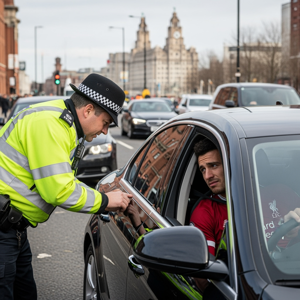 Illustration for: Liverpool Player in Traffic Law Violation