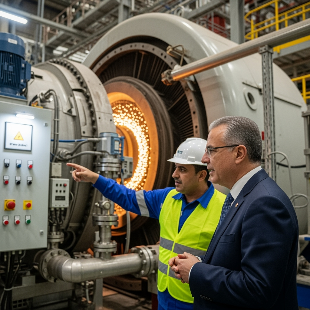 Illustration for: Energy Minister Visits Jandar Power Station