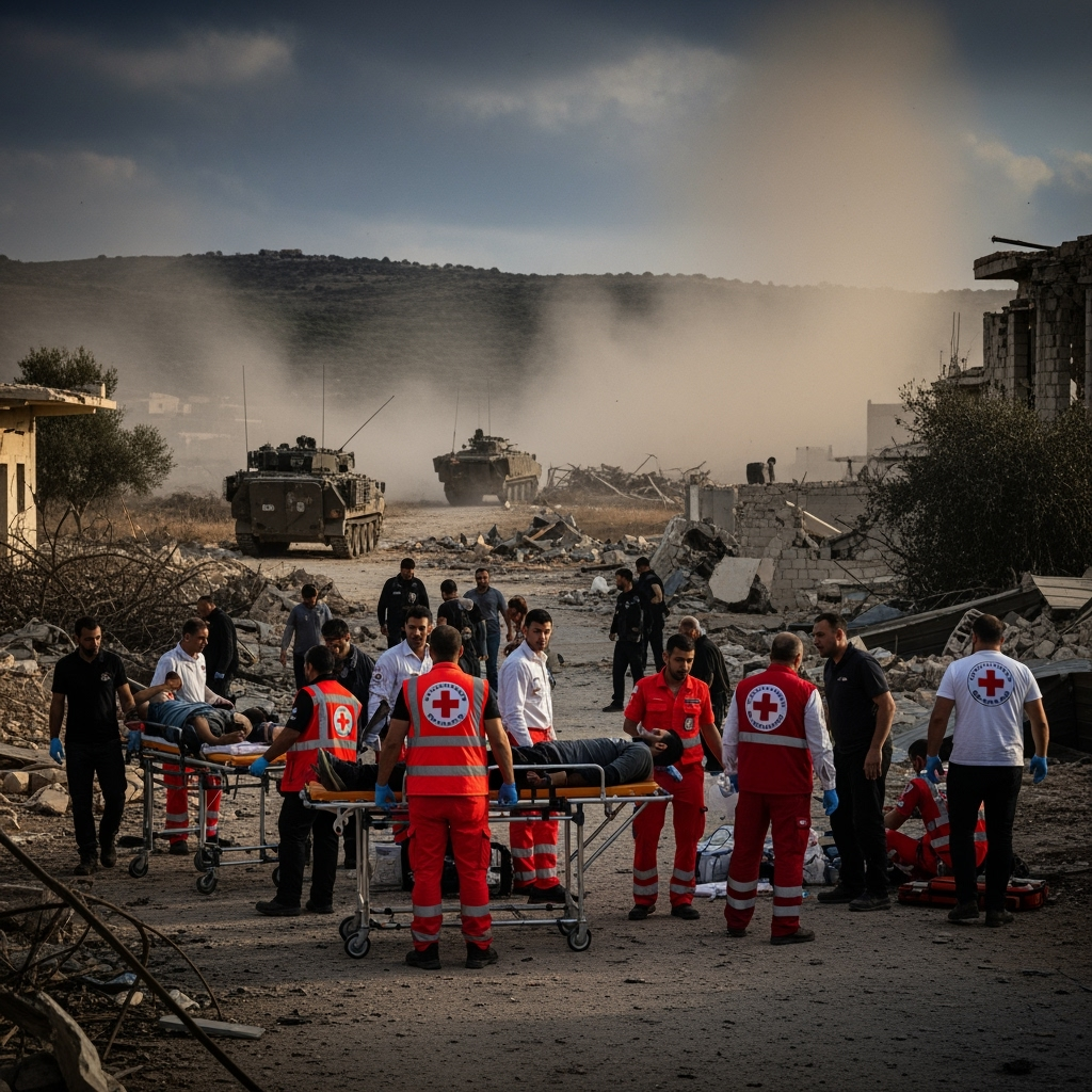 Illustration for: Israeli Raid in Southern Lebanon Causes Casualties
