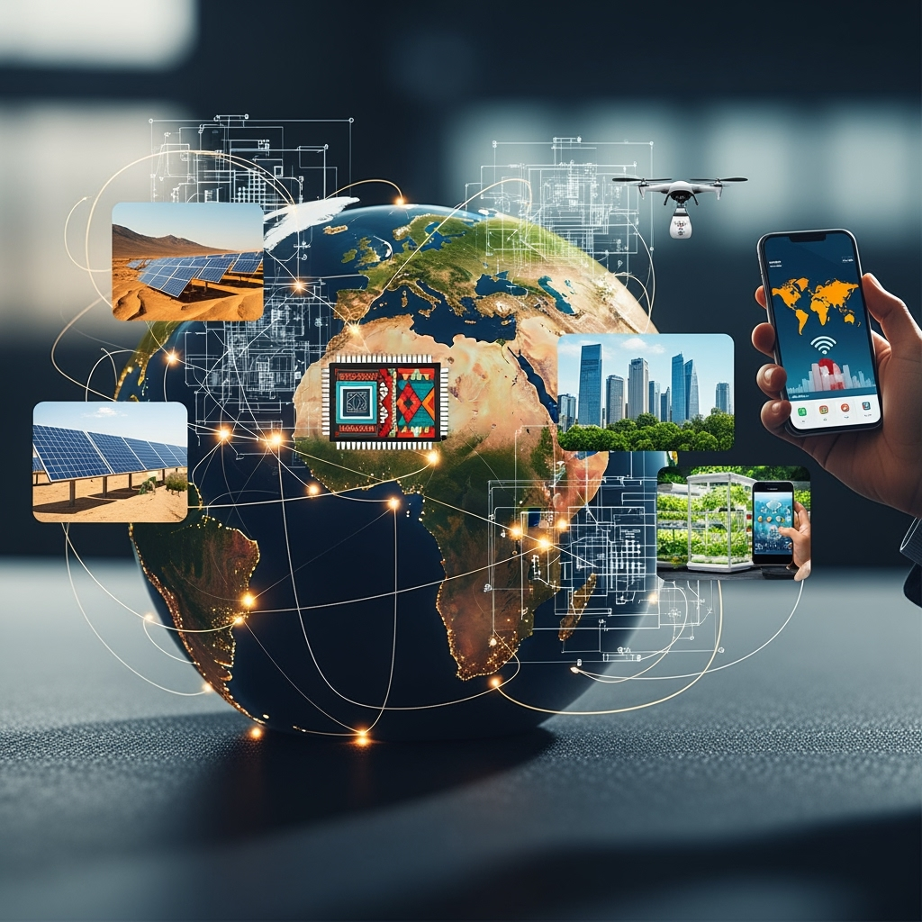 Illustration for: Geopolitical Calculations and Global South Innovations