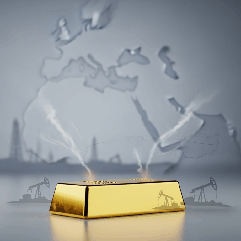 Illustration for: Gold Prices Steady Amid Middle East Tensions