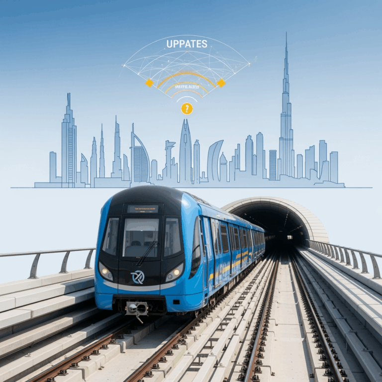 Illustration for: Dubai Metro Blue Line: New Updates and Traffic Alerts