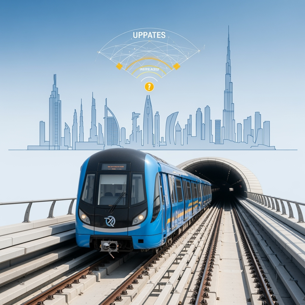 Illustration for: Dubai Metro Blue Line: New Updates and Traffic Alerts