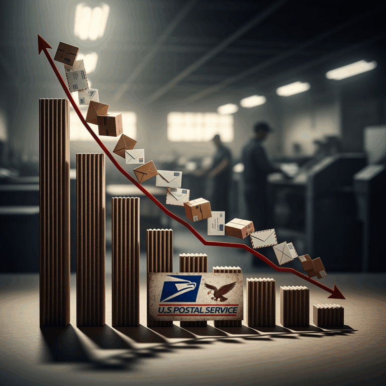 Illustration for: US Postal Services Plunge After New Tariffs