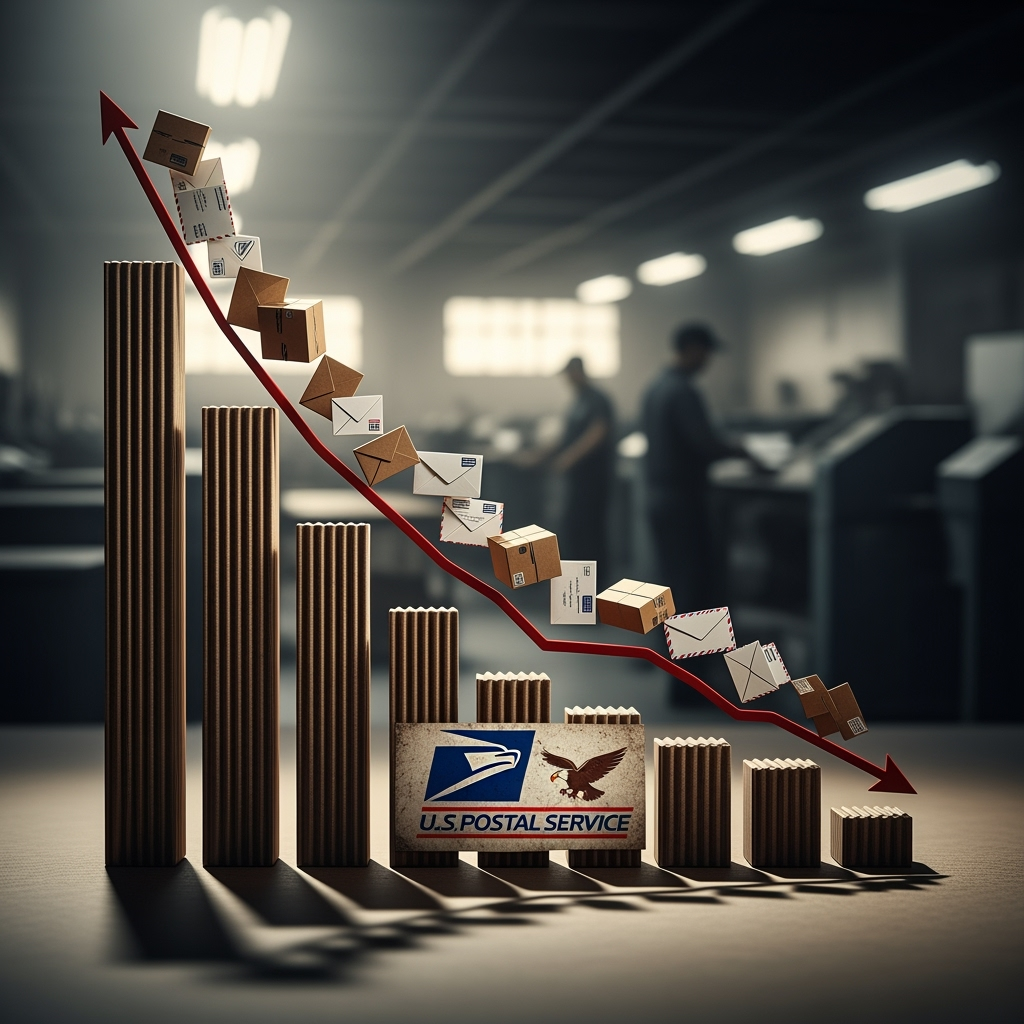Illustration for: US Postal Services Plunge After New Tariffs