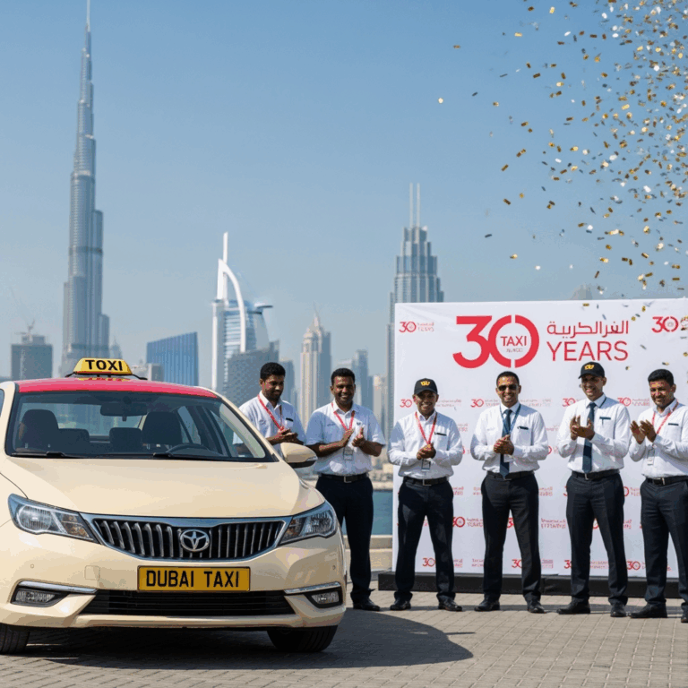 Illustration for: Dubai Taxi Company Celebrates 30 Years of Excellence