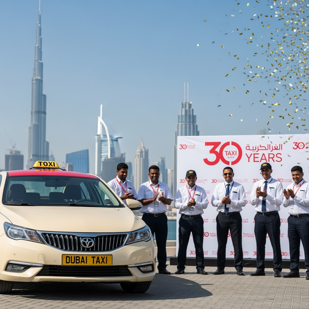 Illustration for: Dubai Taxi Company Celebrates 30 Years of Excellence