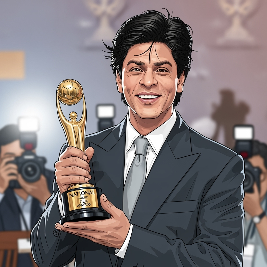 Illustration for: Shah Rukh Khan Wins First National Film Award