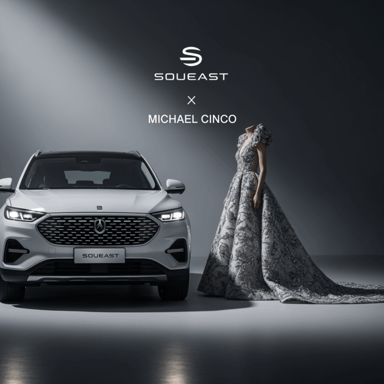 Illustration for: SOUEAST and Michael Cinco Unite Fashion and Cars