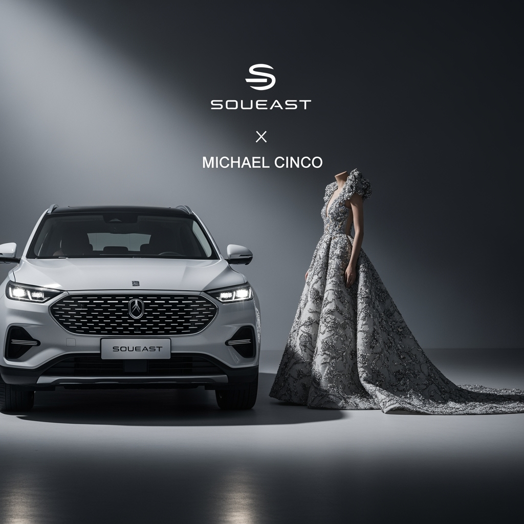 Illustration for: SOUEAST and Michael Cinco Unite Fashion and Cars