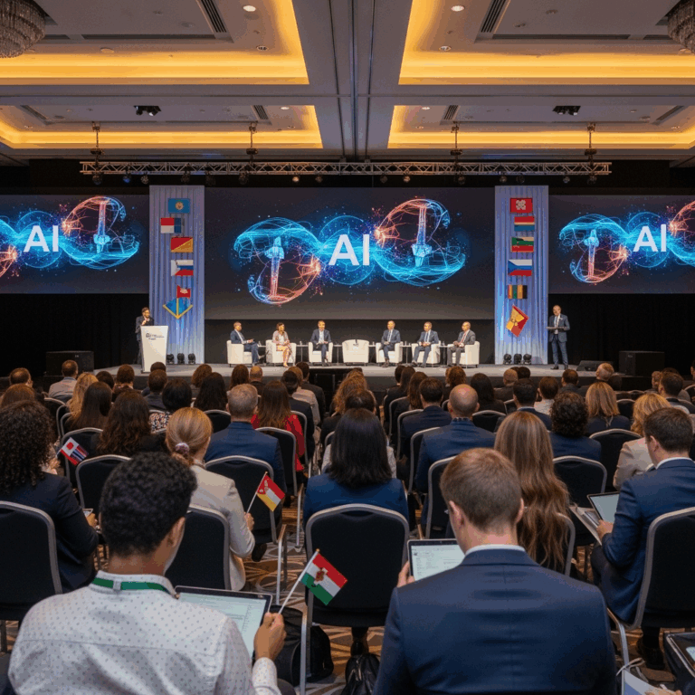 Illustration for: AI Conference Highlights and Participating Countries