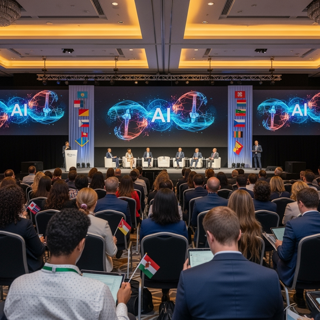 Illustration for: AI Conference Highlights and Participating Countries
