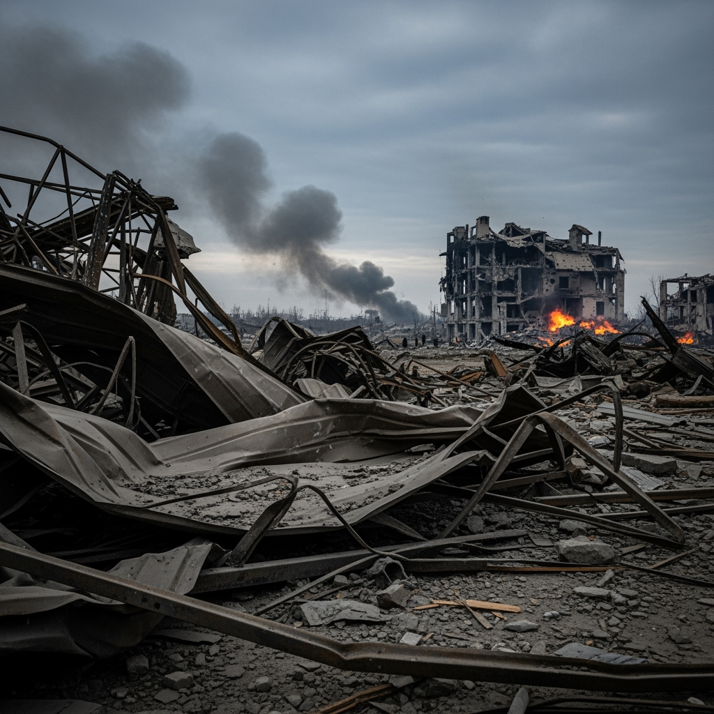 Illustration for: Russian Forces Conduct Massive Airstrike