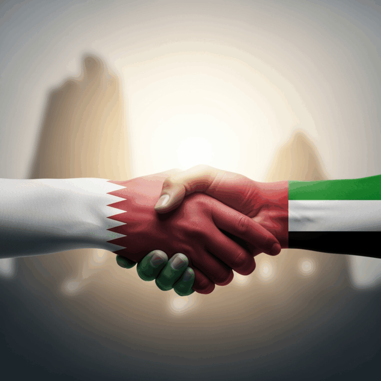 Illustration for: UAE Supports Qatar After Israeli Strike