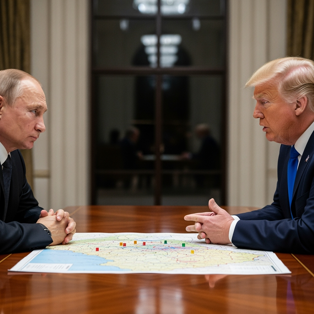 Illustration for: Putin-Trump Talks: Progress on Ukraine Conflict