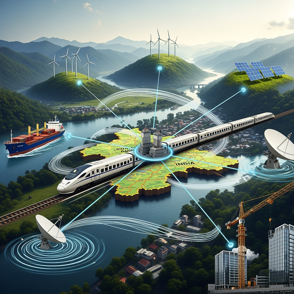 Illustration for: Northeast India's Development: A Network in Motion