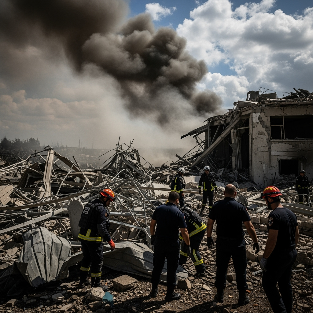 Illustration for: Israeli Army Airstrikes on Hezbollah Targets
