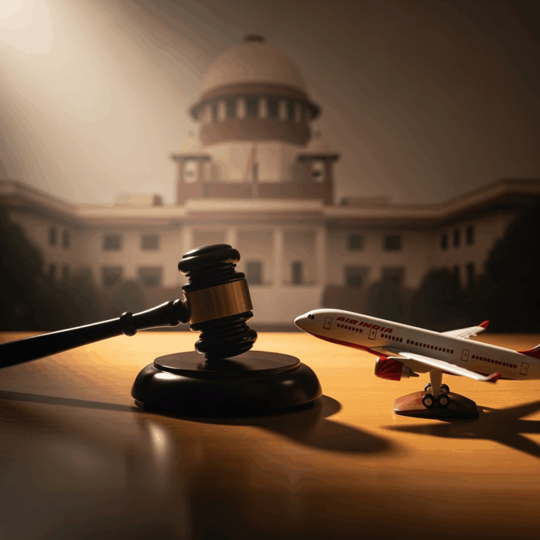 Illustration for: Supreme Court Demands Probe in Air India Crash
