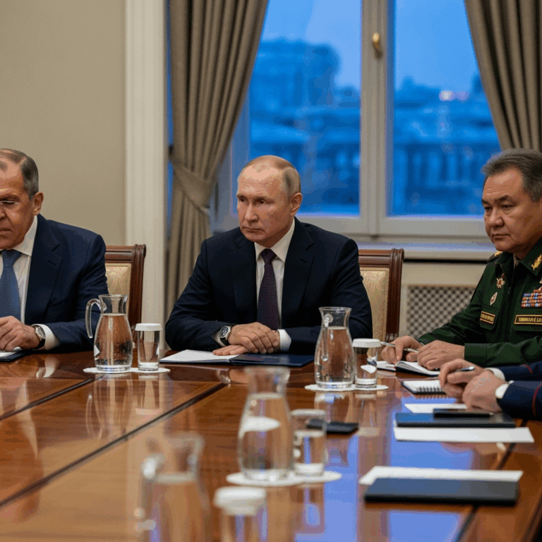 Illustration for: Key Russian Figures Join Negotiations