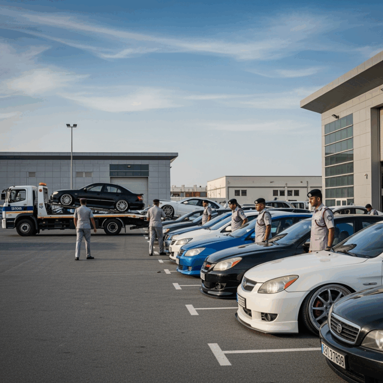 Illustration for: Sharjah Police Seize 140 Vehicles for Modifications