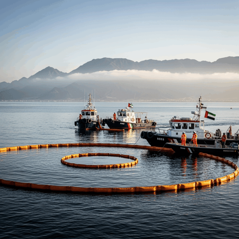 Illustration for: Swift Response Contained Khorfakkan Oil Spill