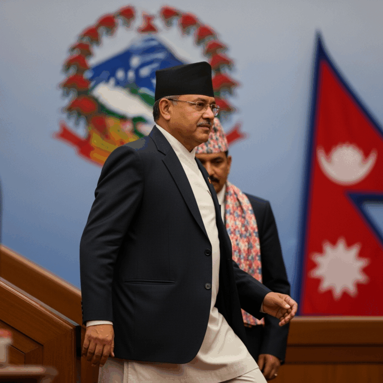 Illustration for: Nepal's New Leader Vows to End Corruption