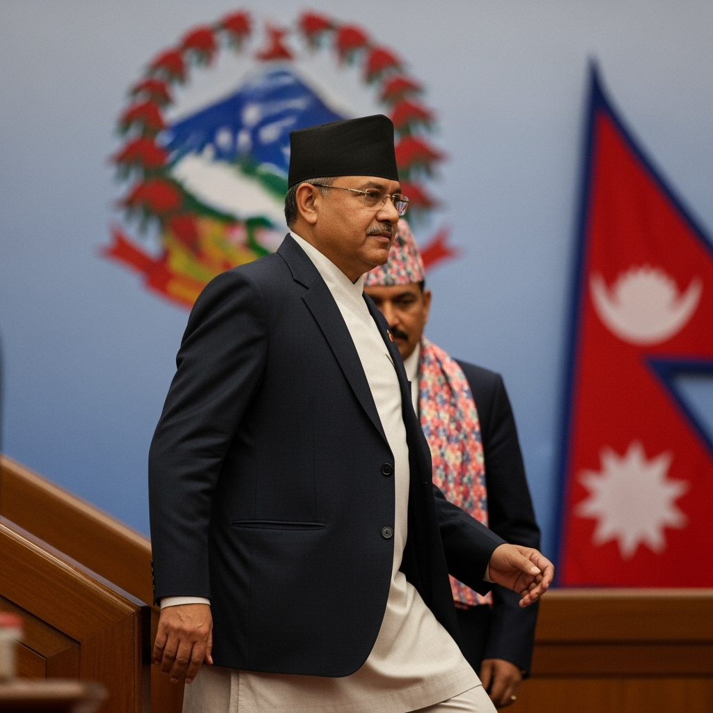 Illustration for: Nepal's New Leader Vows to End Corruption
