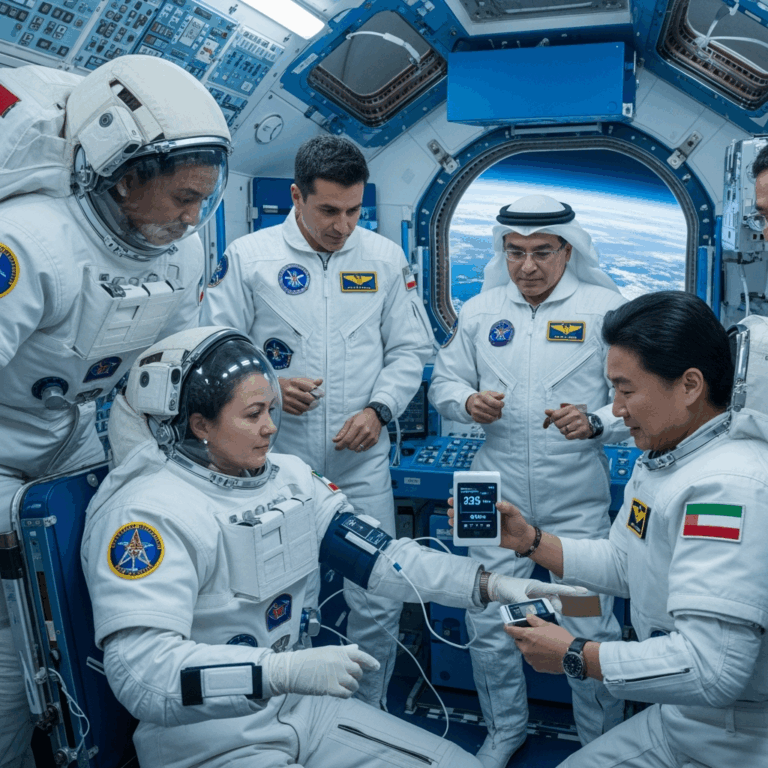 Illustration for: UAE Breakthrough: Diabetics in Space